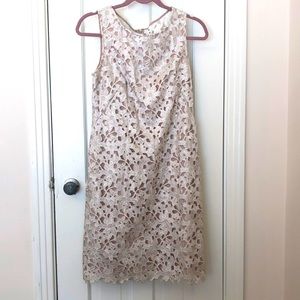 Vince Camuto | Elegant Cream Floral Dress
